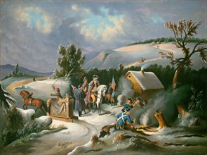 Washington at Valley Forge, mid 19th century.