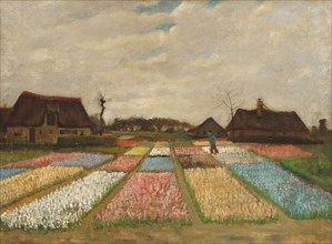 Flower Beds in Holland, c. 1883.