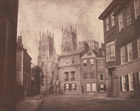 A Scene in York: York Minster from Lop Lane, 1845.