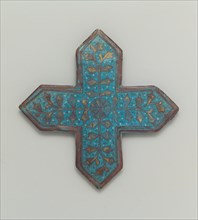 Cross-Shaped Tile, Iran, second half 13th-early 14th century. From the walls of an Ilkhanid palace, mosque, or mausoleum.