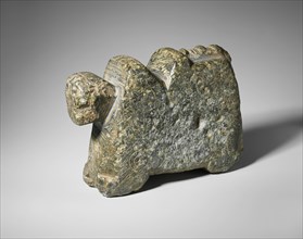 Animal-Shaped Spit Rest, Iran, 9th-10th century. Made of fire-resistant stone.