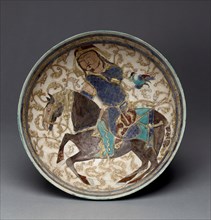 Bowl with Prince on Horseback, Iran, 12th-13th century.
