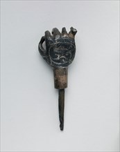 Hand with Niello Decoration, Iran, 11th-12th century. May be a talisman, to protect the bearer.