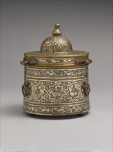 Inkwell with Zodiac Signs, probably Iran, early 13th century.