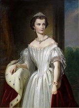 Portrait of Elisabeth of Bavaria, 1854. Found in the collection of Vienna Museum.