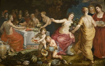 The Feast of Achelous, 1610-1615. Found in the collection of Stedelijk Museum Wuyts-Van Campen en Baron Caroly, Lier.