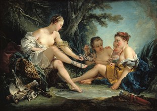 Diana's Return from the Hunt, 1745. Found in the collection of Musée Cognacq-Jay, Paris.