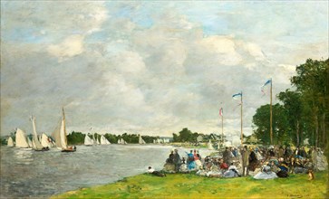Regattas at Argenteuil, 1866. Found in the collection of Johannesburg Art Gallery.