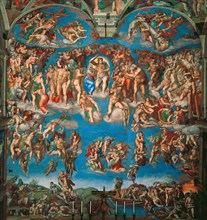 The Last Judgment (Fresco of the Sistine Chapel in the Vatican), 1536-1541. Found in the collection of The Sistine Chapel, Vatican.