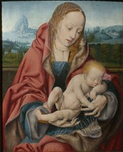The Virgin with the Sleeping Child, ca 1510-1520. Found in the collection of Szepmuveszeti Muzeum, Budapest.