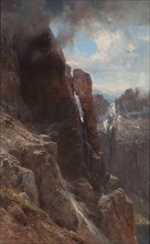 Dolomites landscape, Between 1874 and 1880. Found in the collection of Moderna galerija, Zagreb.