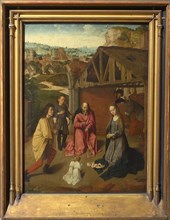 The Adoration of the Shepherds , ca 1485. Found in the collection of Szepmuveszeti Muzeum, Budapest.