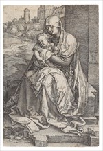 Virgin and Child Seated by the Wall, 1514. Private Collection.