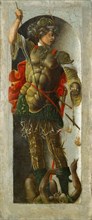 Saint Michael, ca 1472-1473. Found in the collection of Musée du Louvre, Paris.