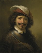 Portrait of a Man Wearing a Gorget and a Plumed Hat, 1636. Private Collection.