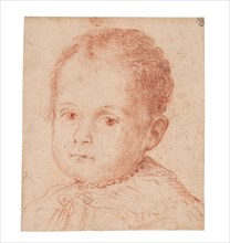Portrait study of a child with a pearl necklace. Private Collection.