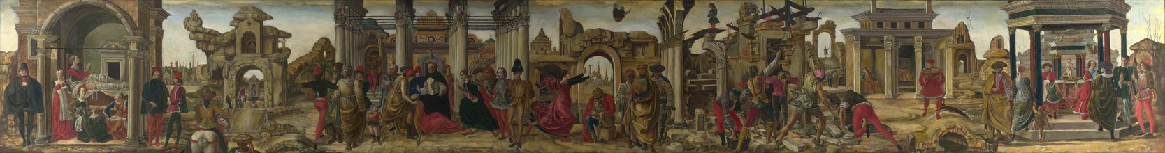 Scenes from the Life of Saint Vincent Ferrer , ca 1450-1475. Found in the collection of National Gallery, London.