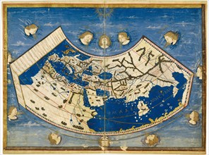 Atlas of Borso d'Este , ca 1466-1467. Found in the collection of Biblioteca Estense Universitaria, Modena.