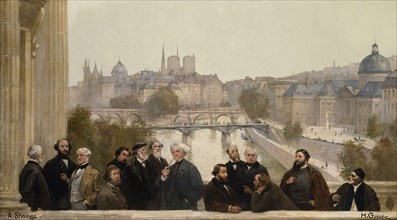 The panorama of the century: Dupré, Rousseau, Isabey, Millet, Couture, Daubigny, Diaz, Corot, Troyon, Fromentin, Barye, Decamp,  1889. Found in the collection of Petit Palais, Musée des Beaux-Arts de ...