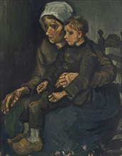 Peasant Woman with Child on her Lap, 1885. Private Collection.
