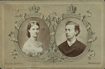 Grand Duke Nicholas Alexandrovich of Russia (1843-1865) and Princess Dagmar of Denmark (1847-1928), 1865. Private Collection.