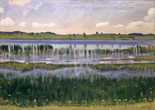 Lake Burgäschi (near Langenthal), ca 1901. Found in the collection of Art Museum Basel.