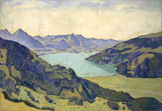 View of the Lake of Thun from Breitlauenen, 1906. Found in the collection of Art Museum Basel.
