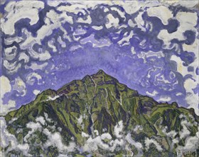 Mount Niesen seen from Heustrich, 1910. Found in the collection of Art Museum Basel.