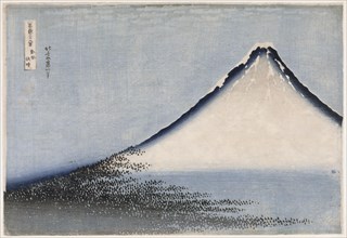 Fine Wind, Clear Weather, variant edition, from the series Thirty-six Views of Mount Fuji , c. 1831. Private Collection.