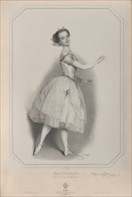 Portrait of the ballerina Marie Taglioni (1804-1884) as Satanella , 1853. Private Collection.