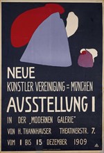 Poster for the 1st Exhibition of the Neue Künstlervereinigung München (Munich New Association of Artists), 1909. Private Collection.