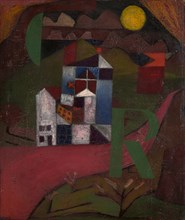 Villa R. House at the roadside, 1919. Found in the collection of Art Museum Basel.