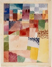 Motif from Hamammet, 1914. Found in the collection of Art Museum Basel.