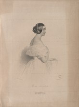 Portrait of the Opera singer Marietta Brambilla (1807-1875), 1839. Private Collection.