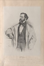 Portrait of the Opera singer Achille De Bassini (1819-1881) , 1854. Private Collection.