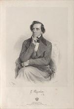 Portrait of the composer Giacomo Meyerbeer (1791-1864), 1847. Private Collection.