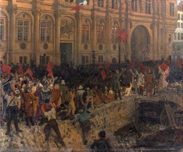 Proclamation of the Republic on February 24, 1848, c. 1902. Found in the collection of Petit Palais, Musée des Beaux-Arts de la Ville de Paris.