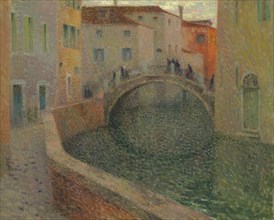 The little canal, gray evening, Venice, 1907. Private Collection.