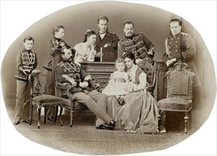 The Family of Emperor Alexander II of Russia, c. 1871. Private Collection.