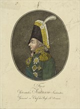 Portrait of Field Marshal Prince Mikhail Kutuzov (1745-1813), c. 1790. Private Collection.