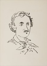 Portrait of Edgar Allan Poe (1809-1849), 1889. Private Collection.