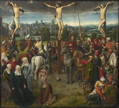 Calvary Triptych, central panel, 1480s. Found in the collection of Szepmuveszeti Muzeum, Budapest.