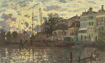 The Dam at Zaandam, Evening, 1871. Private Collection.