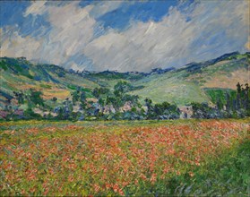 Poppy field at Giverny, 1885. Found in the collection of Musée des Beaux-arts, Rouen.