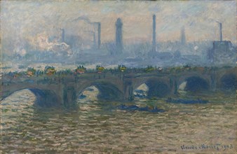 Monet, Pont de Waterloo, temps couvert