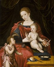 Virgin and child with John the Baptist as a Boy. Found in the collection of Stedelijk Museum Wuyts-Van Campen en Baron Caroly, Lier.