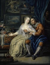 Couple with Matchmaker, c. 1750. Found in the collection of Art Museum Basel.