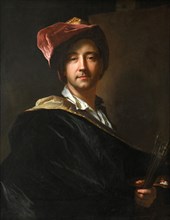 Self Portrait in a Turban, 1698. Found in the collection of Musée Hyacinthe Rigaud, Perpignan.