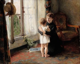 Mother and Child, 1886. Found in the collection of Ateneum, Helsinki.