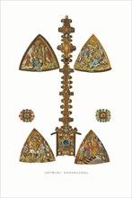 The Monomakh's Globus cruciger. From the Antiquities of the Russian State, 1849-1853. Private Collection.